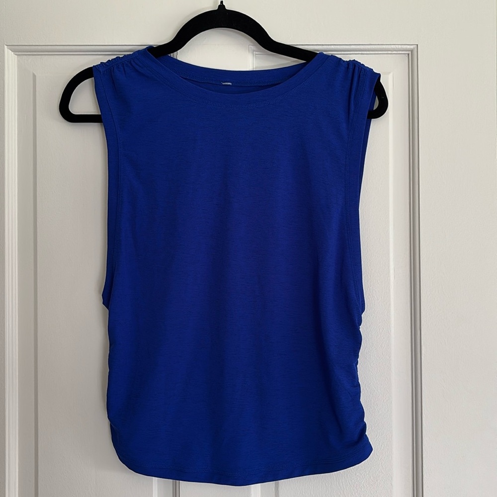 Free People Movement blue tank with side cinching. Size small/medium. Worn once